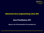 JPA Lecture slides - UTS Learn IT website