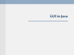 Java GUI with Swing