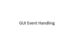 GUI Event Handling