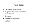 Java Beans - CSCE | College of Engineering | University of