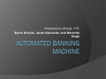 Automated banking machine - University of Ontario