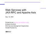 Web Services with JAX