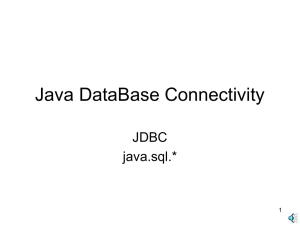 JDBC Interfaces