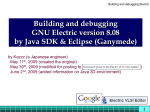 Building and Debugging GNU Electric by Java SDK & Eclipse