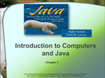 Chapter 1 Introduction to Computers and Java