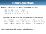 Hours question