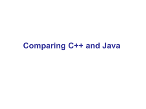 Comparing C++ and Java