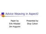 Advice Weaving in AspectJ