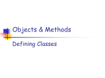 Objects and Methods