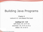 slides - Building Java Programs