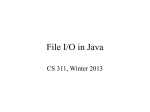 File I/O in Java