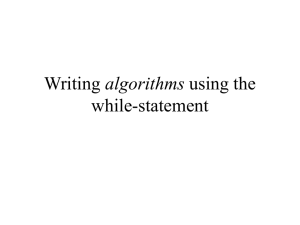 Writing algorithms u..