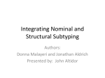 Integrating Nominal and Structural Subtyping