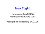 JavaCoG - AstroGrid-D