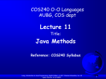 COS240Lec11_JavaMethods
