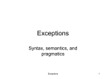 Exceptions