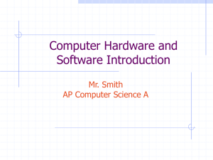 Java Concepts Ch1 (Introduction to Hardware and Software slides 1