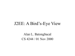 J2EE: A Bird`s