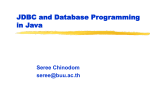 Overview Of Database and Java