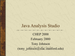 Java Analysis Studio - Chep 2000 Home Page