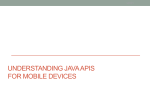 Java API for Mobile Development