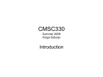 CMSC330 - UMD Department of Computer Science