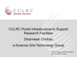 CCLRC Portal Infrastructure to Support Research