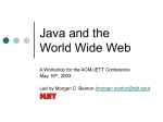 Java and the World Wide Web