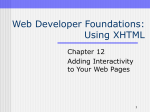 Introduction to Web Page Interactivity