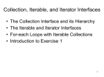 ADTs, Collection Interface, Java Collections API