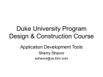 Duke University Program Design & Construction Course