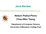 CMSC 132 Lecture - University of Maryland at College Park