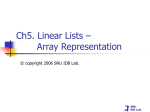 Chapter5. Linear Lists
