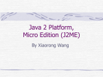 JavaTM 2 Platform, Micro Edition (J2ME)