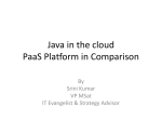Java in the cloud PAAS Platform in Comparison