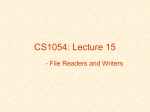 Lecture 15