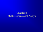 Chapter 5 Arrays