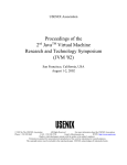 Proceedings of the 2 Java Virtual Machine