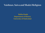 Vaishnav, Shaiva and Shakt Religion