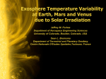 Exosphere Temperature Variability at Earth, Mars and Venus