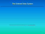 The Ordered Solar System - Center on Disability Studies