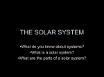 THE SOLAR SYSTEM - Mercer Island School District