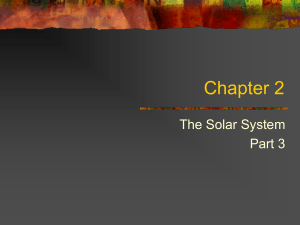 Chapter 2 - The Solar System