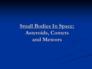 What are Asteroids, Meteors and Comets? How are they similar