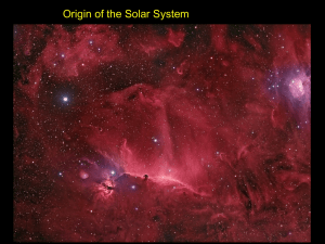 Origin of the solar system