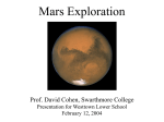 westtown_12feb04 - Astronomy at Swarthmore College
