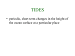 Tides, lecture 9