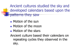 Early Observers (The Beginnings of Astronomy)