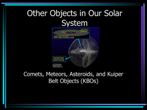 Other Objects in Our Solar System