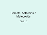 Comets, Asteroids & Meteoroids